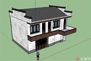 两层古典中式徽派住宅建筑设计精髓