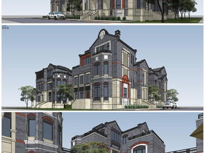 典藏岁月 精品民国风格住宅别墅SU模型设计解析