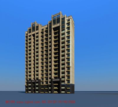 中式联排小区住宅3D建筑模型免费下载指南 - 摩尔网资源推荐